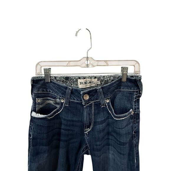 Ariat Denim - Ariat R.E.A.L Denim Womens 29R Mid-Rise Bootcut Jeans With Embroidered Back Pock